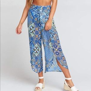 Show me your MUMU Macarena Pants With Big Bow ~ Pool Azul Tile-Medium